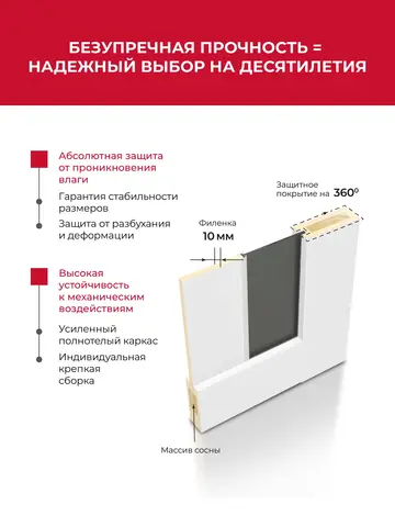 Дверь межкомнатная ХЬЮГОДОРС Дуглас 25x1210пс молдинг серебро, цвет слоновая кость, экошпон, стекло бронза (гарантия - 5 лет) #2