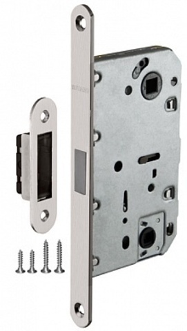 Замок сантехнический магнитный Фуаро MAGNM96WC-50 (M96WC-50) SN, цвет никель матовый (гарантия - 12 месяцев)
