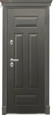 Термодверь входная Диаманте Порта Цефей 5 Нью термо капитель, 2 замка, 1,5 мм металл, (муар сахара найт+графит софт) #2