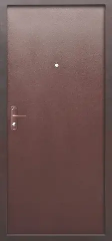 Дверь входная Прораб 4,5 см металл/металл (Стройгост), 1 замок, 0,8 мм металл, (медь антик+медь антик) #3