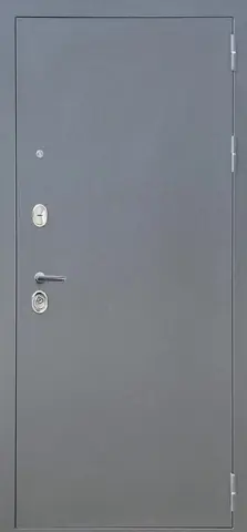 Теплая дверь входная FLY DOORS Аркан зеркало, 2 замка, 1,2 мм металл, (графит букле+сонома дуб) #2