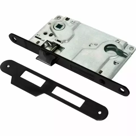 Замок под цилиндр Ренц INLBB 8550-2/1 Black, цвет черный (гарантия - 12 месяцев)
