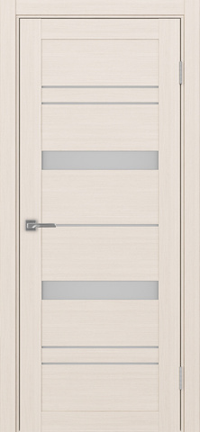 Дверь межкомнатная Оптима Порте Турин 562.12, цвет перламутровый ясень, экошпон, стекло мателюкс